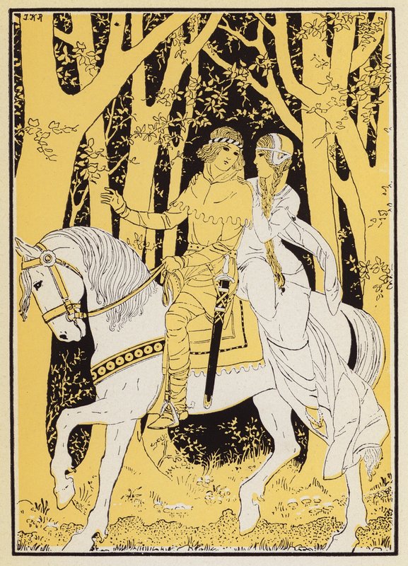 Aucassin et Nicolette (színes litográfia) alkotó: Joseph Kuhn Regnier