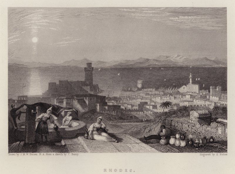 Rodosz (színes litó) alkotó: Joseph Mallord William (after) Turner
