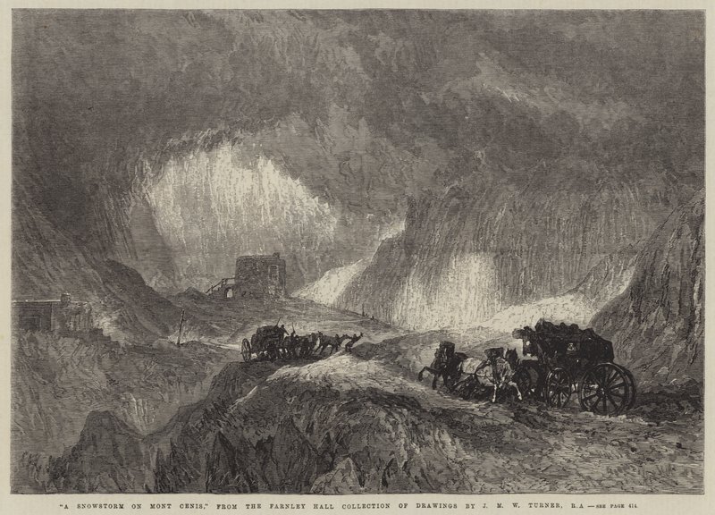 Hóvihar a Mont Cenis-en alkotó: Joseph Mallord William Turner