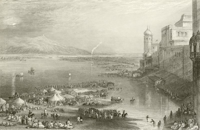 Zarándokok Hurdwar szent vásárán alkotó: Joseph Mallord William Turner