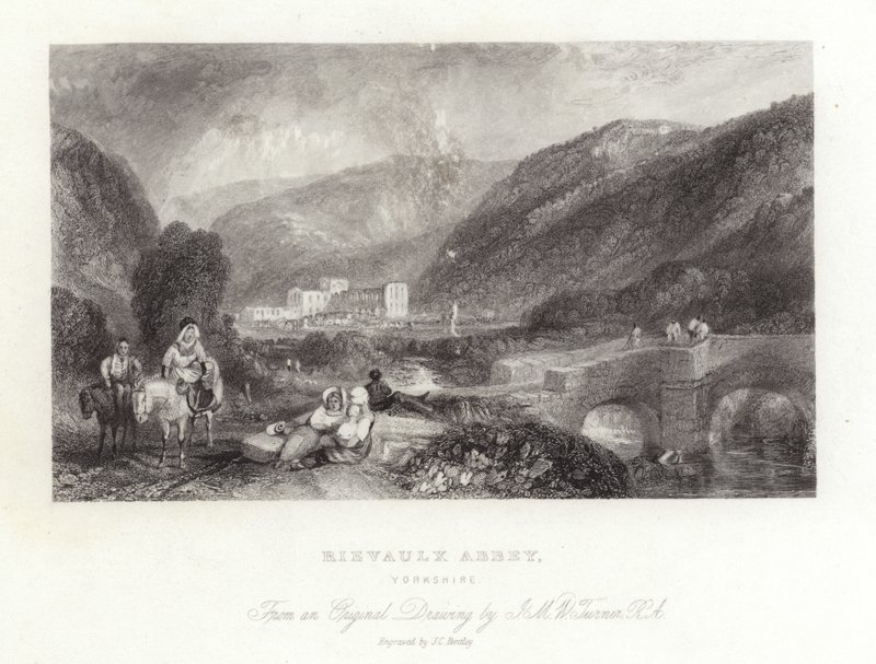 Rievaulx apátság Yorkshire-ben alkotó: Joseph Mallord William Turner