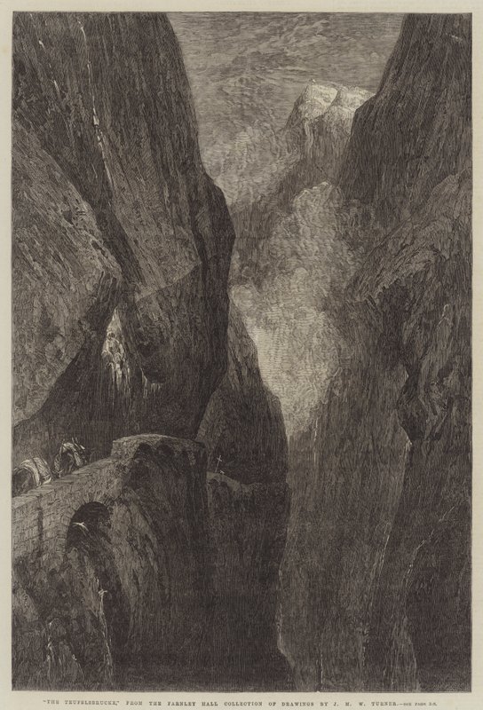 A Teufelsbrucke alkotó: Joseph Mallord William Turner