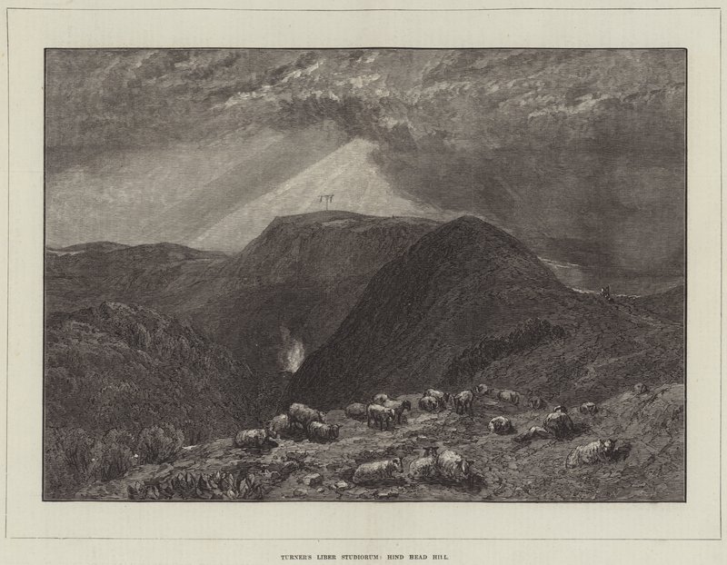 Turner Liber Studiorum, Hind Head Hill alkotó: Joseph Mallord William Turner