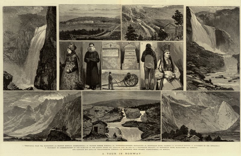 Túra Norvégiában alkotó: Joseph Nash