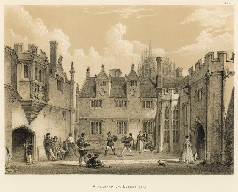 Athelhampton, Dorsetshire alkotó: Joseph Nash