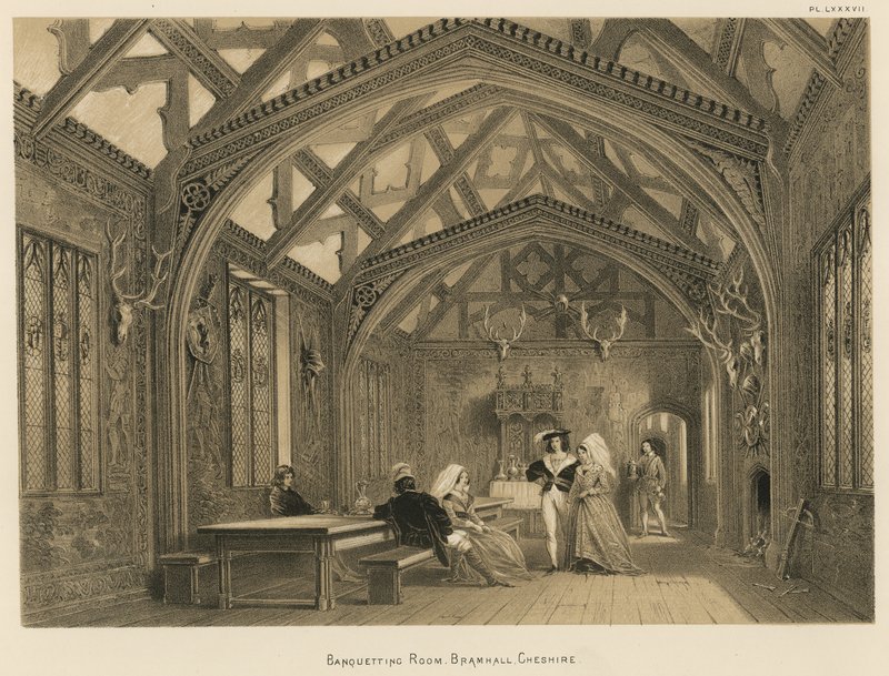 Bankettterem, Bramhall, Cheshire alkotó: Joseph Nash