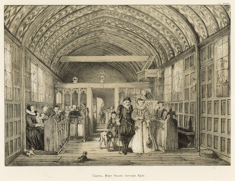 Chapel, Moat House, Ightham, Kent alkotó: Joseph Nash