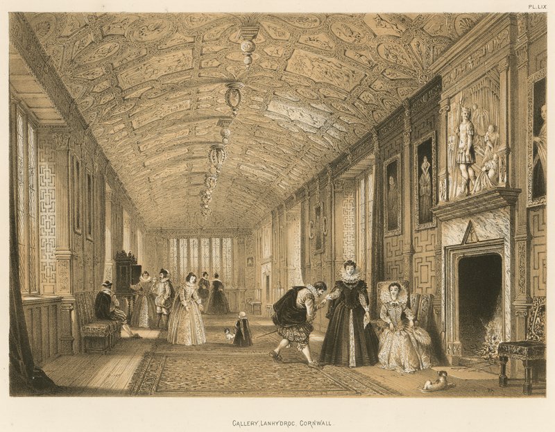 Galéria, Lanhydrock, Cornwall alkotó: Joseph Nash