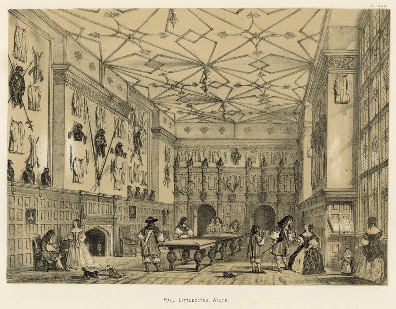 Hall, Littlecotes, Wilts alkotó: Joseph Nash