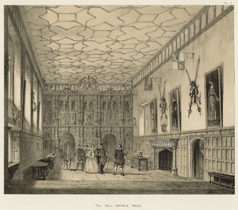 The Hall, Knowle, Kent alkotó: Joseph Nash