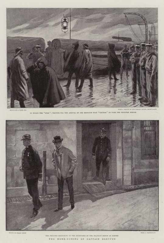Dreyfus kapitány hazatérése alkotó: Joseph Nash