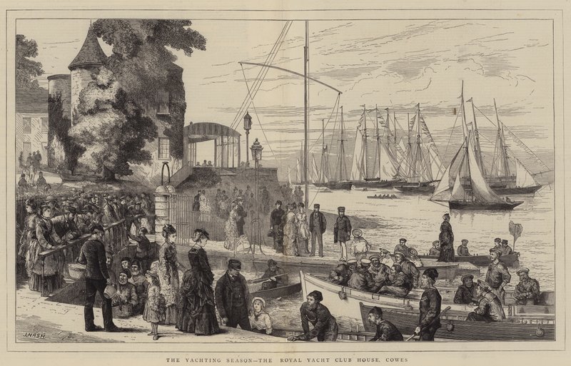 The Yachting Season, a Royal Yacht Club House, Cowes alkotó: Joseph Nash