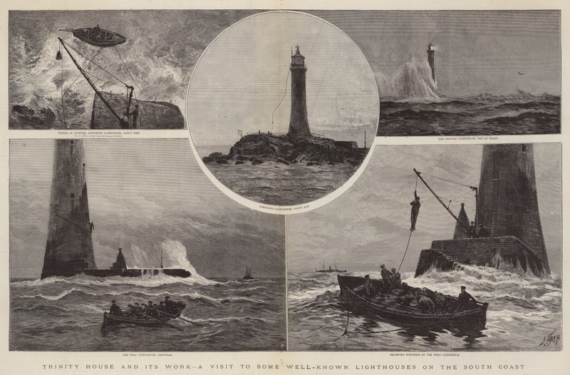 Trinity House and its Work, Látogatás néhány jól ismert világítótoronyban a déli parton alkotó: Joseph Nash