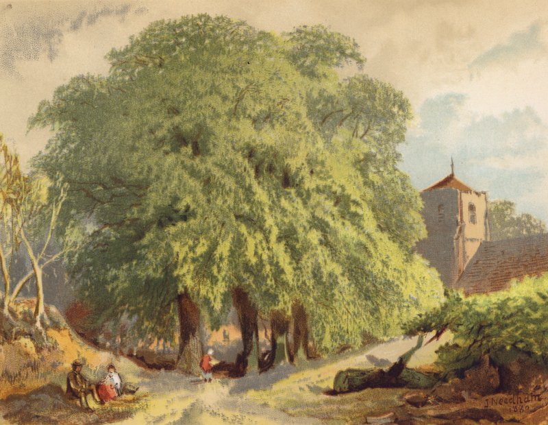Falusi jelenet, limes (színes litográfia) alkotó: Joseph Needham