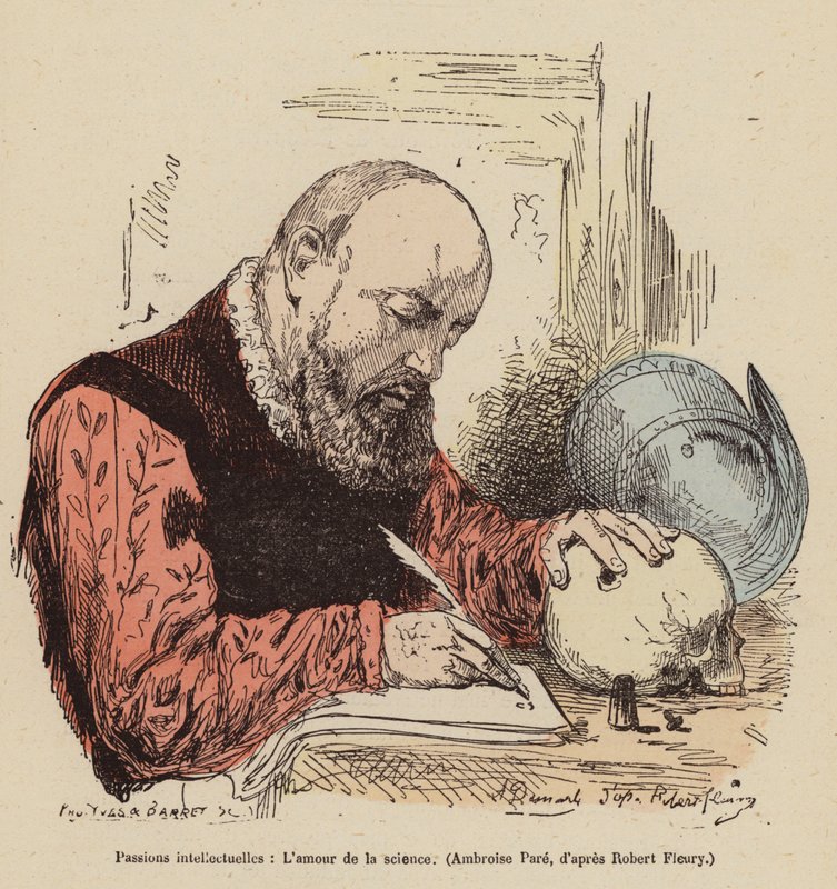 A tudomány szeretete (színes metszet) alkotó: Joseph Nicolas (after) Robert Fleury