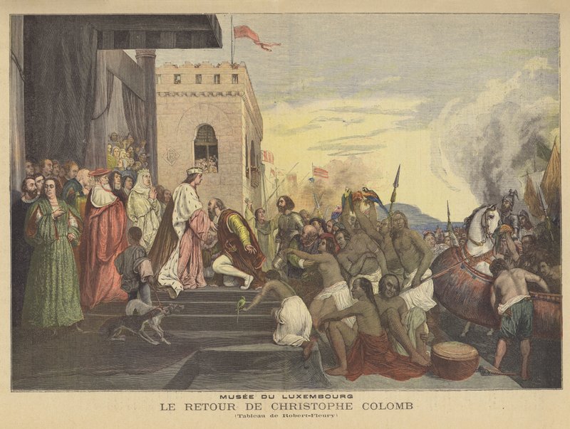 Kolumbusz Kristóf visszatérése alkotó: Joseph Nicolas Robert Fleury