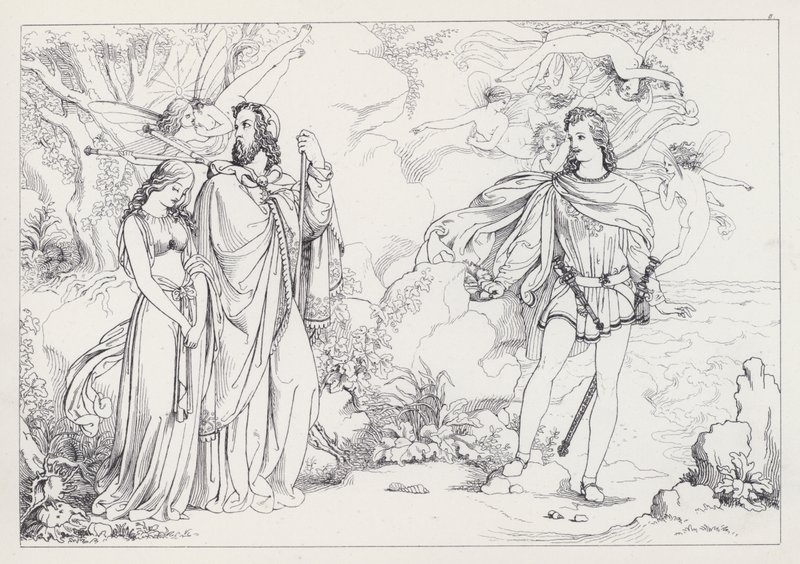 Shakespeare: A vihar, I. felvonás, 2. jelenet alkotó: Joseph Noel after Paton