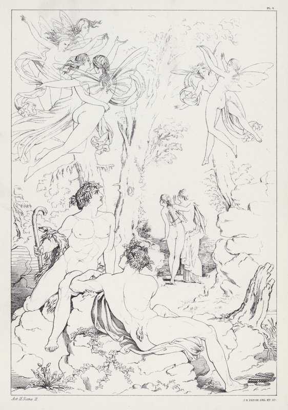Shelleys Prometheus Kötetlen, II. felvonás, 2. jelenet alkotó: Joseph Noel after Paton