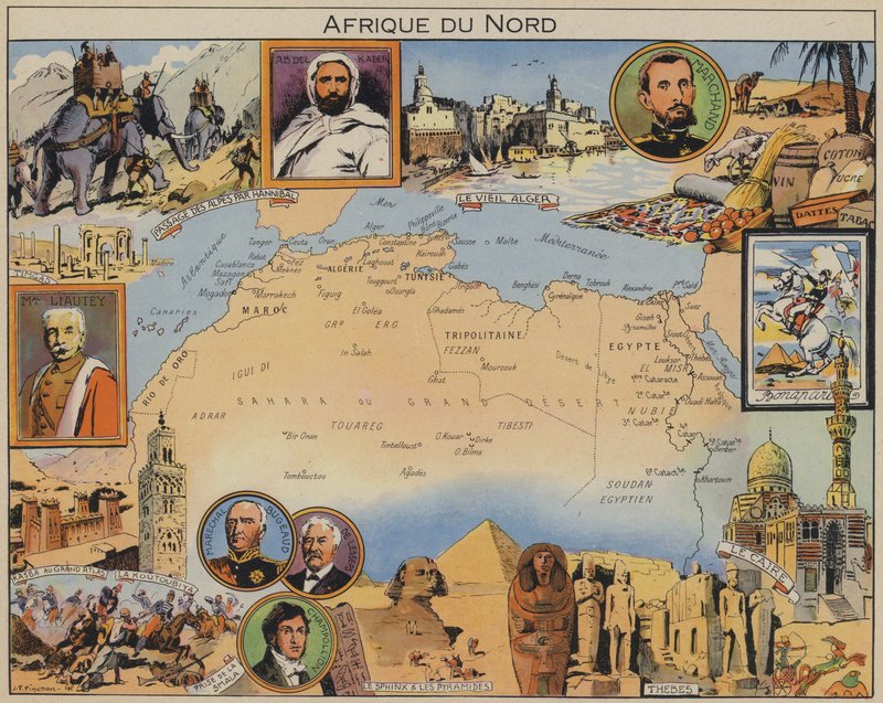 Észak-Afrika (színes litográfia) alkotó: Joseph Porphyre Pinchon