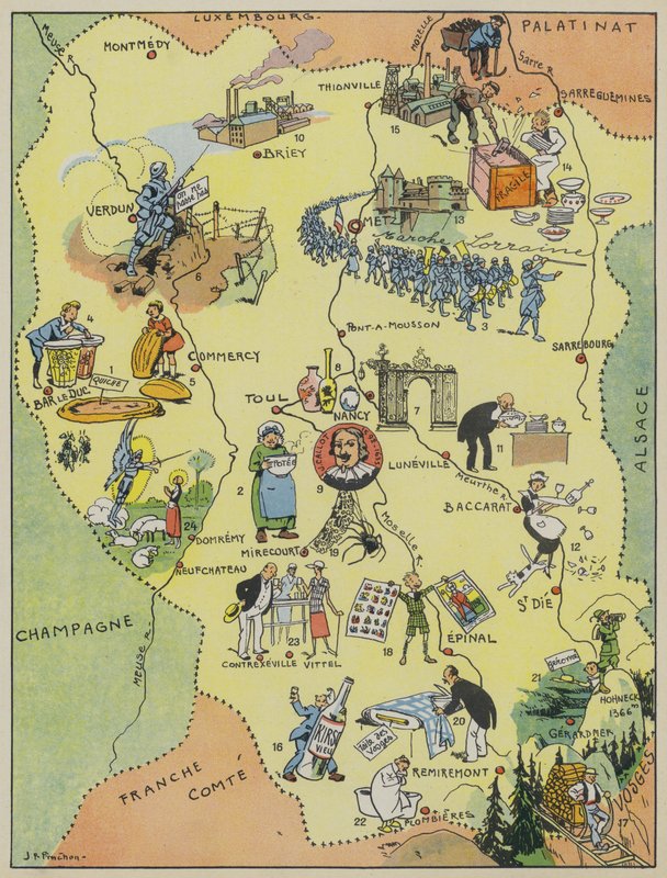 Lorraine (színes litográfia) alkotó: Joseph Porphyre Pinchon