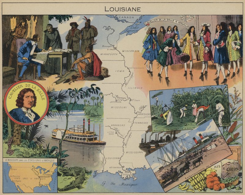 Louisiana (színes litográfia) alkotó: Joseph Porphyre Pinchon