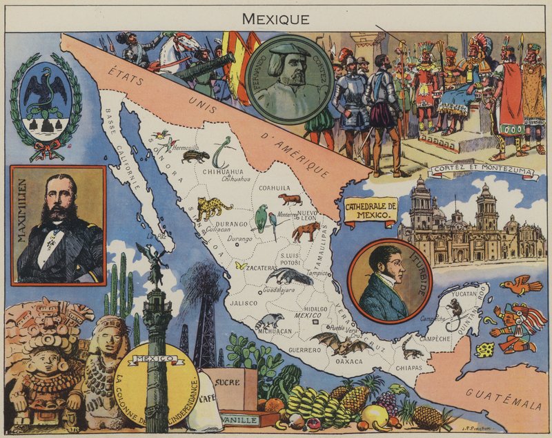 Mexikó (színes litográfia) alkotó: Joseph Porphyre Pinchon