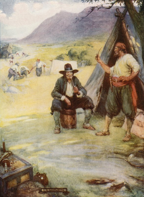 Ahol most Fokváros nagy városa áll, felállítják sátraikat és kunyhóikat (színes litho) alkotó: Joseph Ratcliffe (after) Skelton