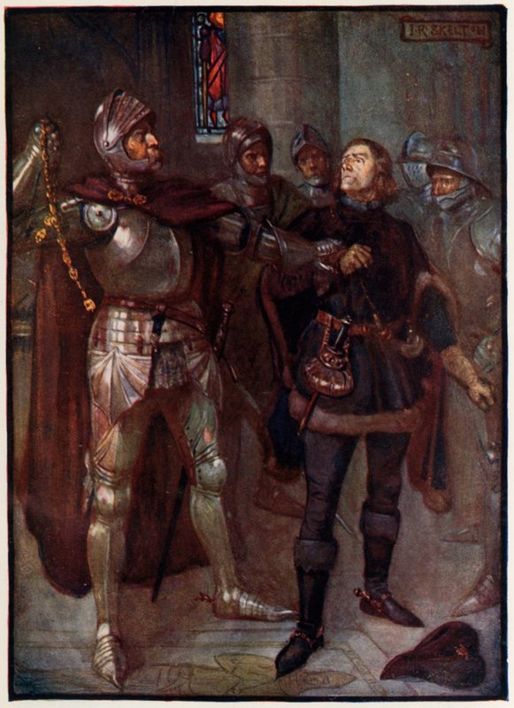 Angus grófja lehúzott egy aranyláncot Robert Cochrane nyakáról alkotó: Joseph Ratcliffe Skelton