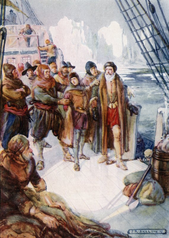 Ezeknek a kegyetlen embereknek az volt a szándéka, hogy Hudsont a jeges vizekre sodródják alkotó: Joseph Ratcliffe Skelton