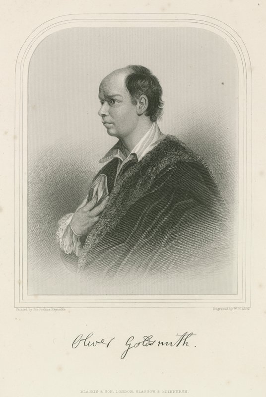 Oliver Goldsmith angol-ír író alkotó: Joshua Reynolds