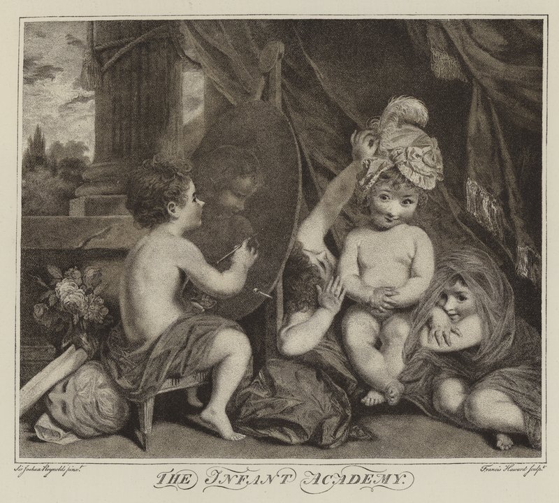 A csecsemőakadémia alkotó: Joshua Reynolds