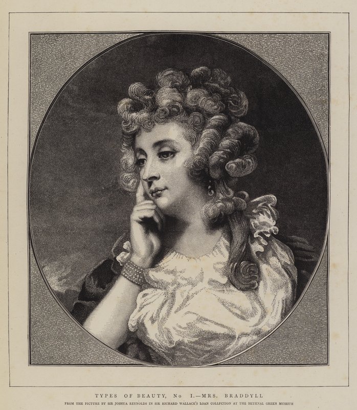 A szépség típusai, No I, Mrs Braddyll alkotó: Joshua Reynolds