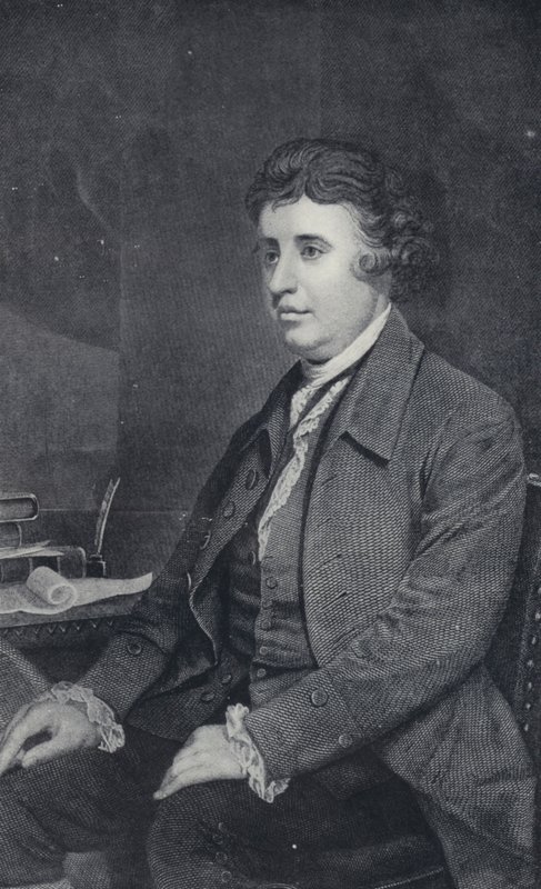 Edmund Burke (f/w fotó) alkotó: Joshua (after) Reynolds