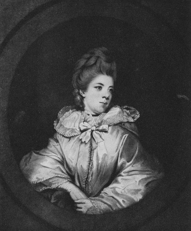Mrs Abington (litho) alkotó: Joshua (after) Reynolds
