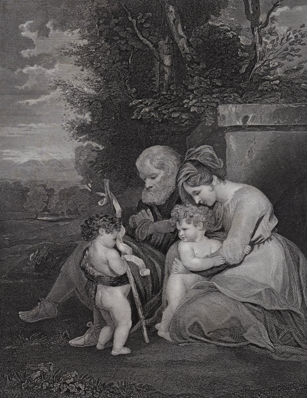 A Szent Család (metszet) alkotó: Joshua (after) Reynolds