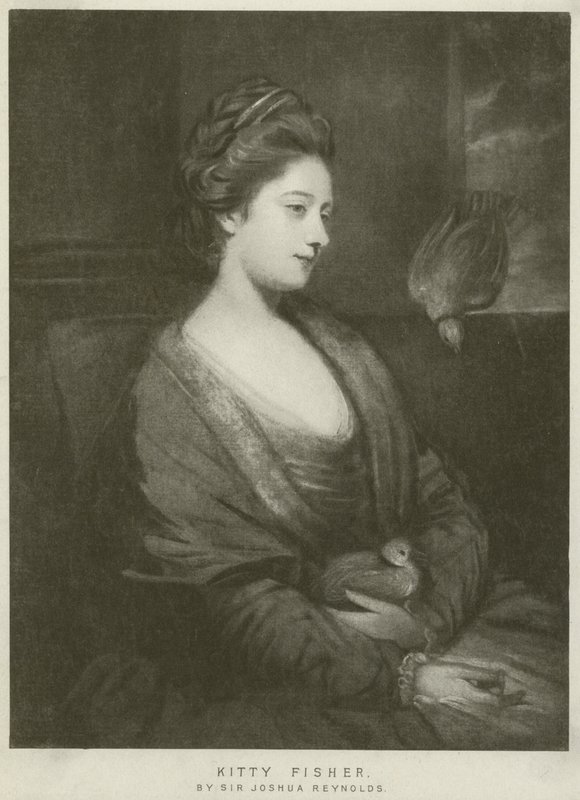Kitty Fisher portréja (mélynyomás) alkotó: Joshua Reynolds