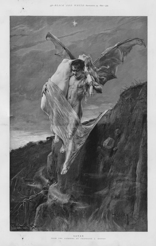 Sátán (Litho) alkotó: Joszi Arpad Koppay