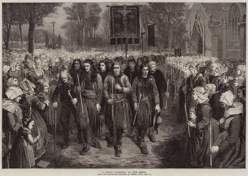 Breton zarándoklat alkotó: Jules Breton