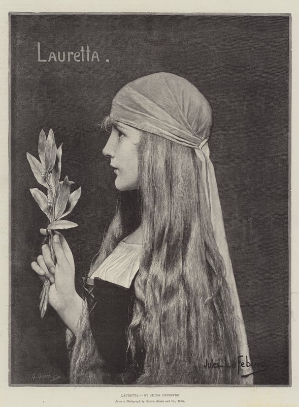 Lauretta alkotó: Jules Joseph Lefebvre