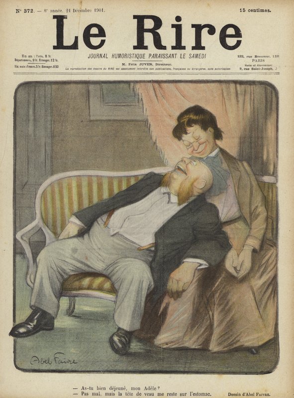 Illusztráció Le Rire alkotó: Jules Abel Faivre