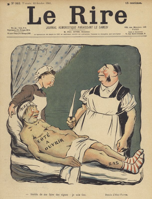 Illusztráció Le Rire alkotó: Jules Abel Faivre