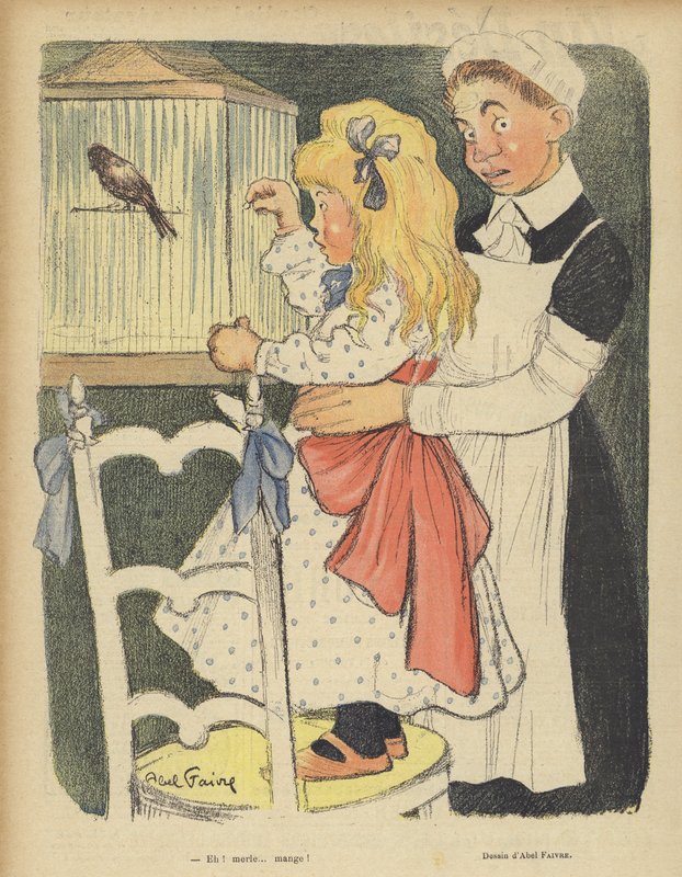 Illusztráció Le Rire alkotó: Jules Abel Faivre