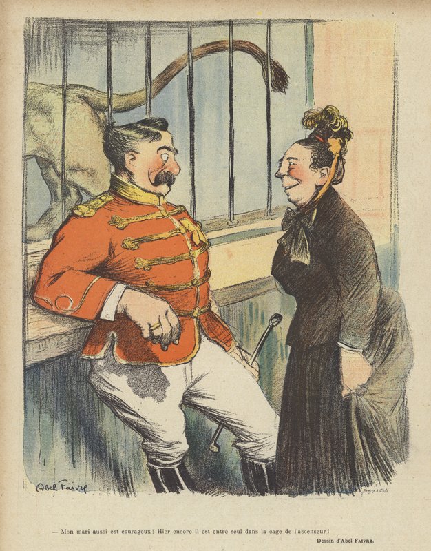 Illusztráció Le Rire alkotó: Jules Abel Faivre