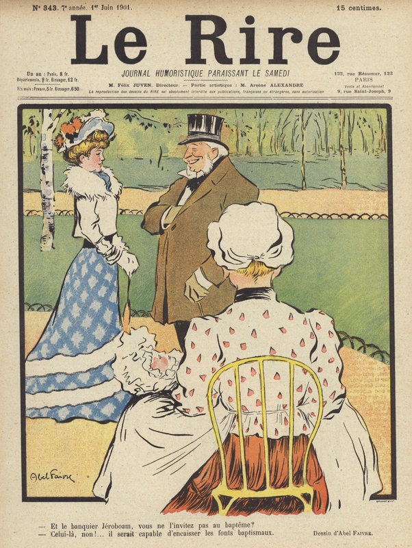 Illusztráció Le Rire alkotó: Jules Abel Faivre