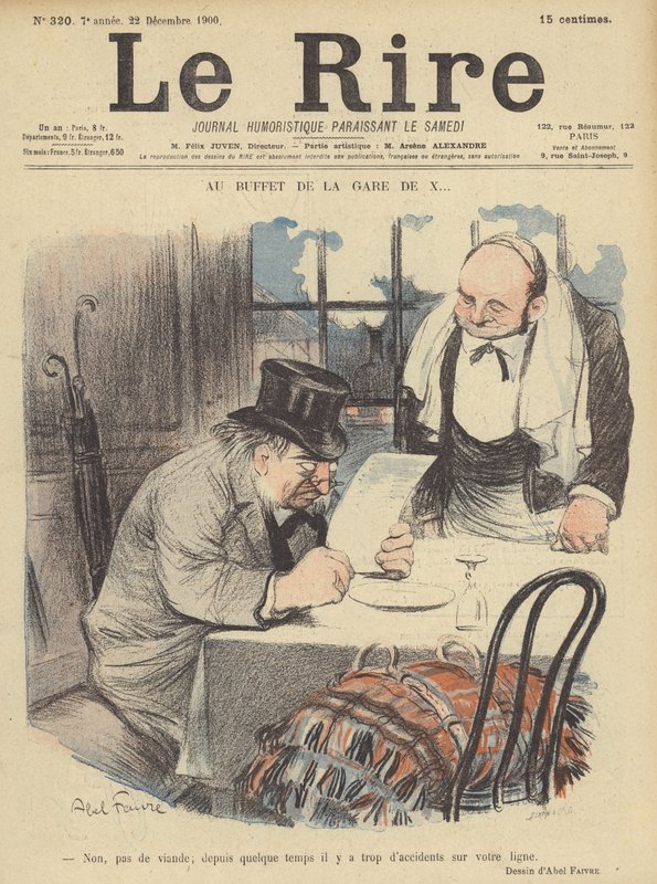 Illusztráció Le Rire alkotó: Jules Abel Faivre