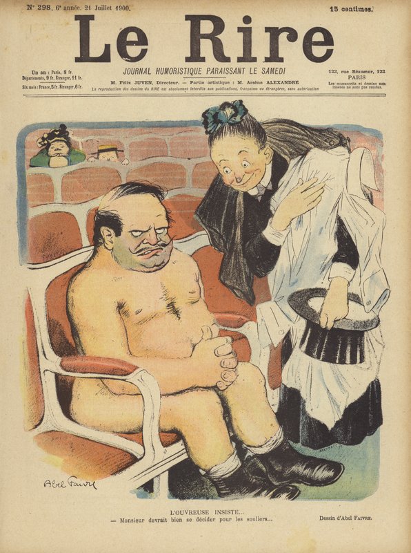 Illusztráció Le Rire alkotó: Jules Abel Faivre