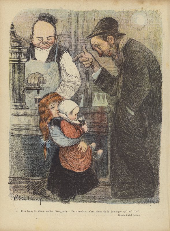 Illusztráció Le Rire alkotó: Jules Abel Faivre