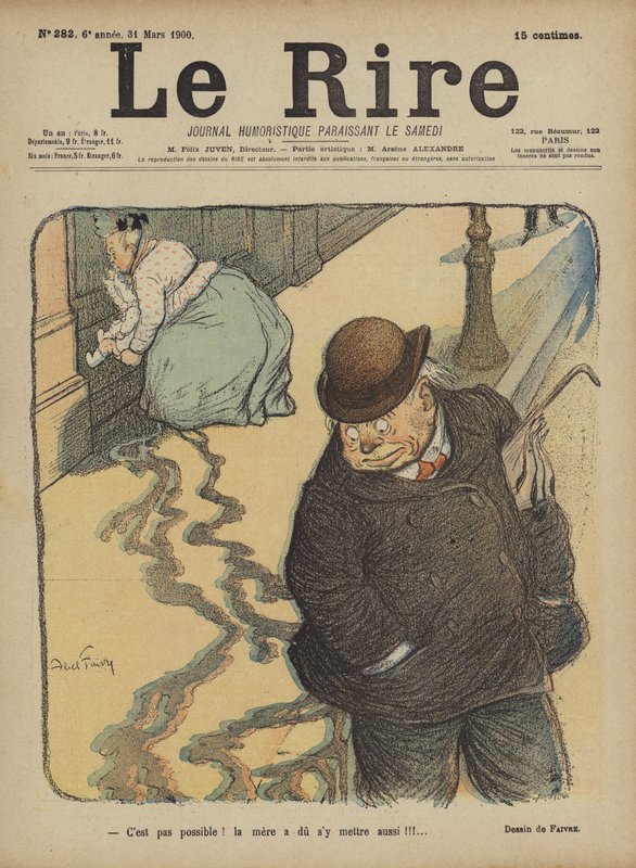 Illusztráció Le Rire alkotó: Jules Abel Faivre