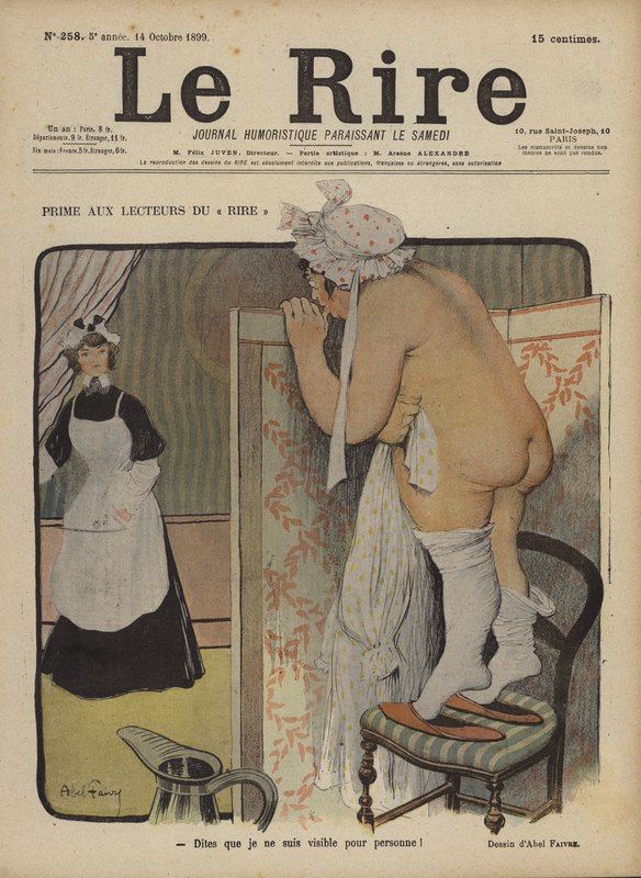 Illusztráció Le Rire alkotó: Jules Abel Faivre