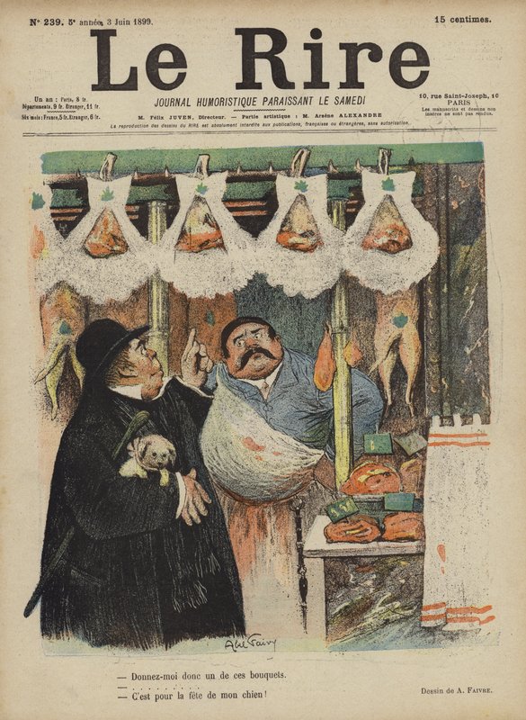 Illusztráció Le Rire alkotó: Jules Abel Faivre